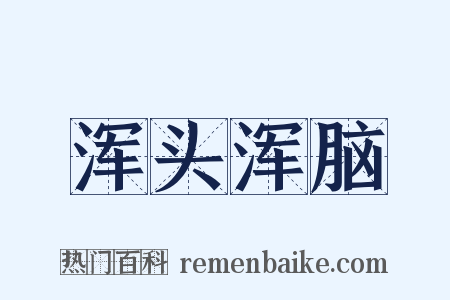 浑头浑脑是什么意思的图片